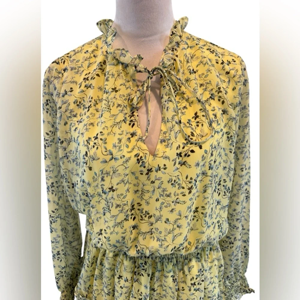 NSR Emma Floral Print Ruffle Dress - Picture 5 of 7